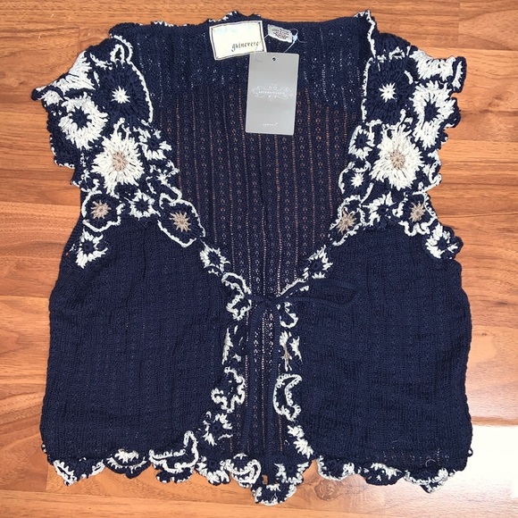 Anthropologie Sweaters - NWT Anthropologie Guinevere Crocheted Sweater Top
